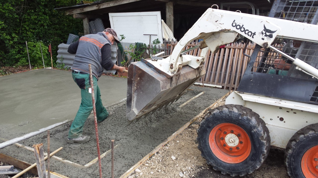 Exécution d’une dalle en béton